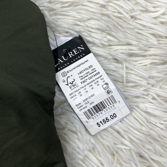 LAUREN RALPH LAUREN Plus Size Lace-Up One-Piece Swimsuit - Picture 4 of 8